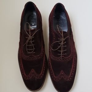 Cole Haan Brown Suede Wingtips Men's 9.5